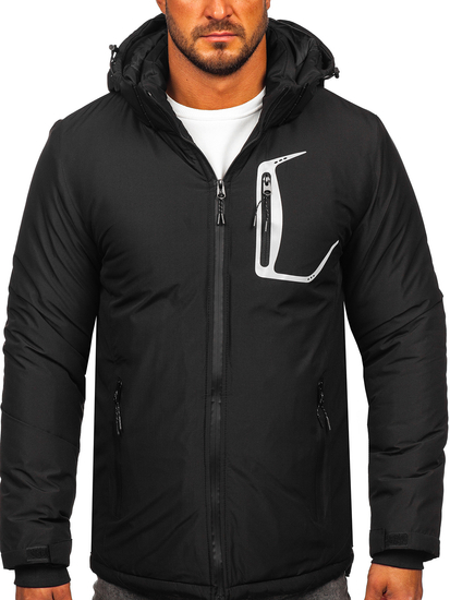 Geacă de iarnă neagră Bolf HKK2025