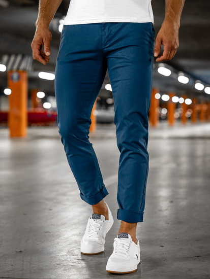 Pantaloni indigo chinos Bolf 1146