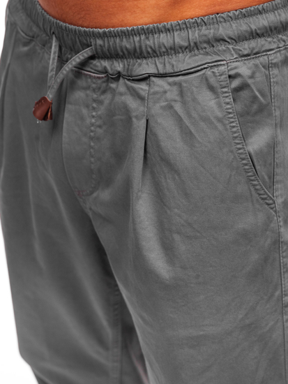 Pantaloni chino gri pentru bărbați Bolf 6237