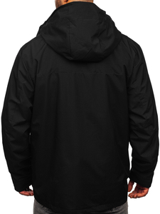 Geaca sport neagra pentru barbati primavara-iarna 2in1 Bolf 5M3262