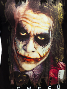 Tricou negru cu imprimeu Bolf 192245