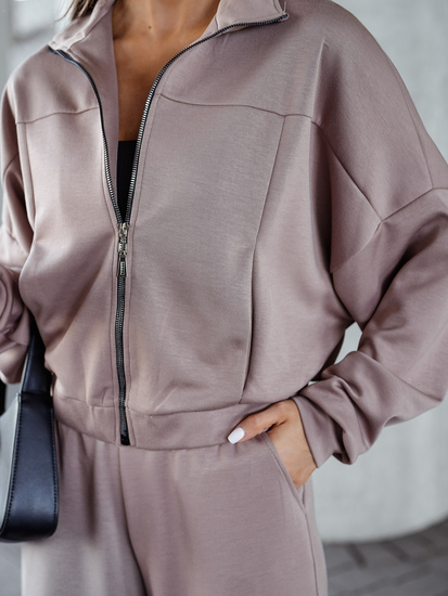 Trening cu fermoar două piese unt Cappuccino Bolf 821109