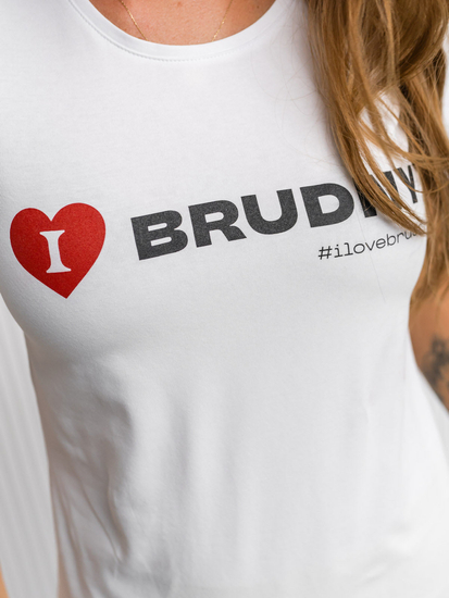 Tricou alb de dama din colectia Igor Brudny cu imprimeu 01