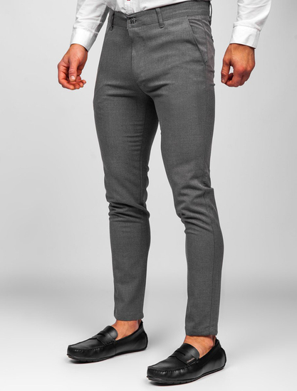 Pantaloni chinos grafit Bolf 0016