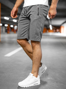 Pantaloni scurți de trening grafit bărbați Bolf JX505