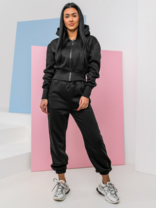 Compleu de training negru oversize dame Bolf 8C79