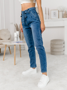 Blugi bleumarin cu curea Bolf DM312N-4