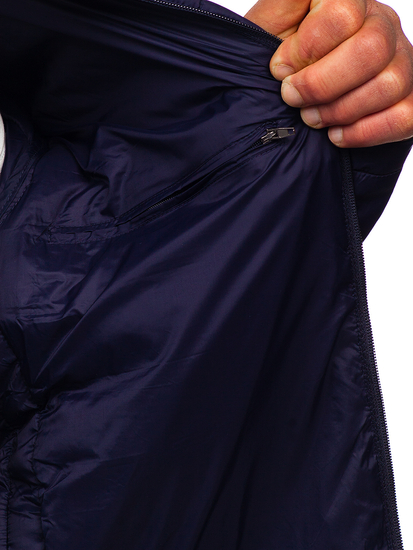 Geacă bleumarin matlasată Bolf 23M9005