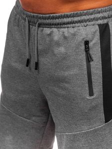 Pantaloni scurți de trening pentru bărbați din grafit Bolf 8K1500