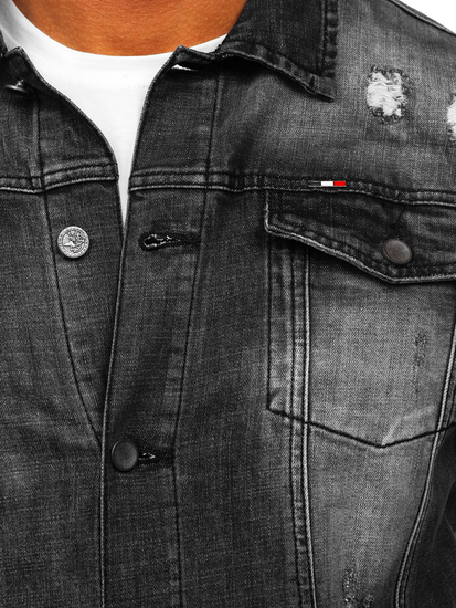Geacă de blugi neagră Bolf MJ511N