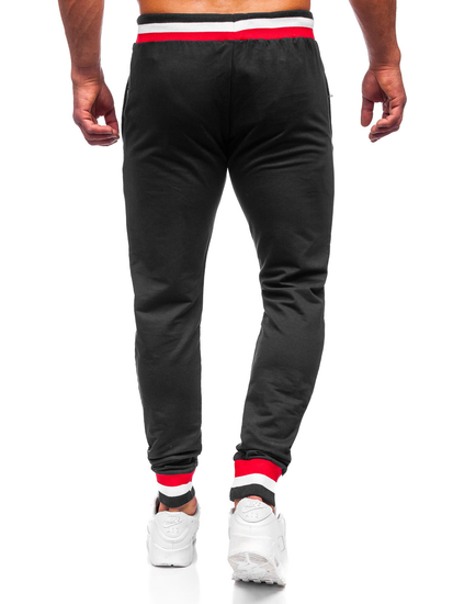 Pantaloni joggers negri Bolf 7034