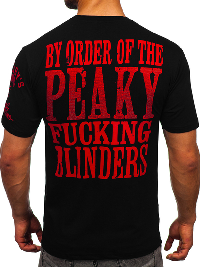 Tricou negru cu aplicații Bolf 2826