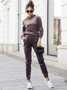 Compleu de trening velur grafit dame Bolf 637