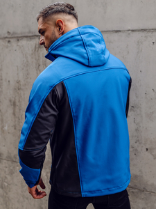 Jachetă softshell pentru bărbați albastru Bolf T019A