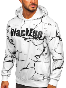 Hanorac alb cu imprimeu Bolf 6453