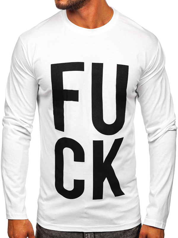 Bluză albă cu imprimeu Bolf 146740