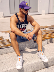 Maiou negru cu imprimeu Bolf 14832A