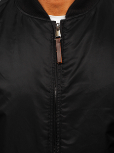 Geacă neagră parka Bolf JK363