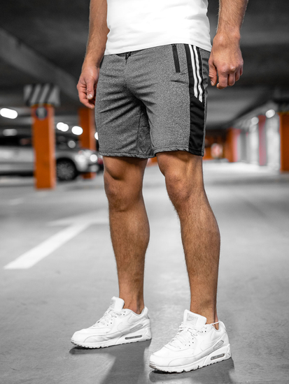 Pantaloni de trening grafit pentru bărbați Bolf 68006A