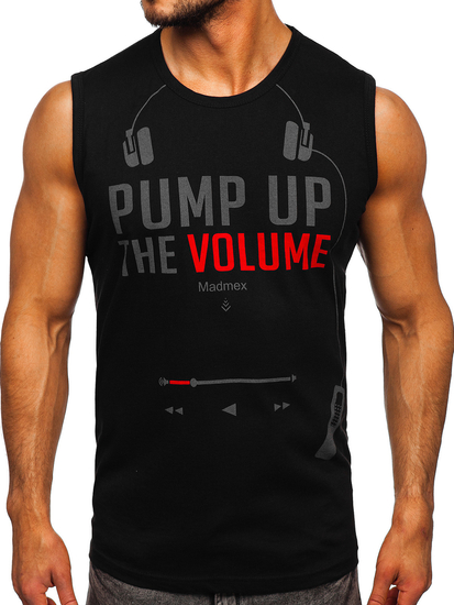 Maiou negru cu imprimeu Bolf 14815