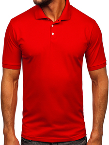 Tricou polo roșu pentru bărbați Bolf 0002