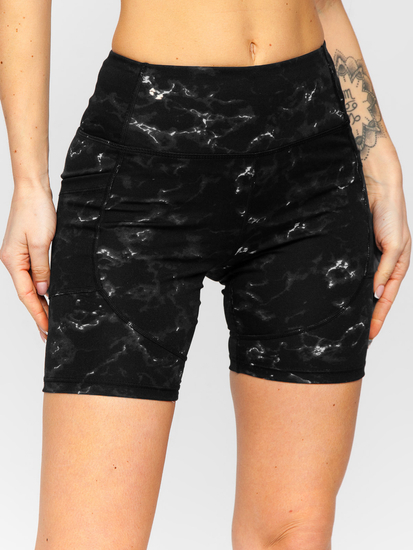 Set sport negru din două piese pentru femei Bolf XL015A1