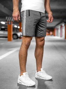Pantaloni scurți de training grafit Bolf 68024