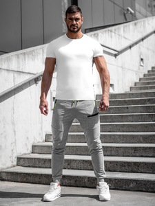 Pantaloni joggers gri Bolf K10353