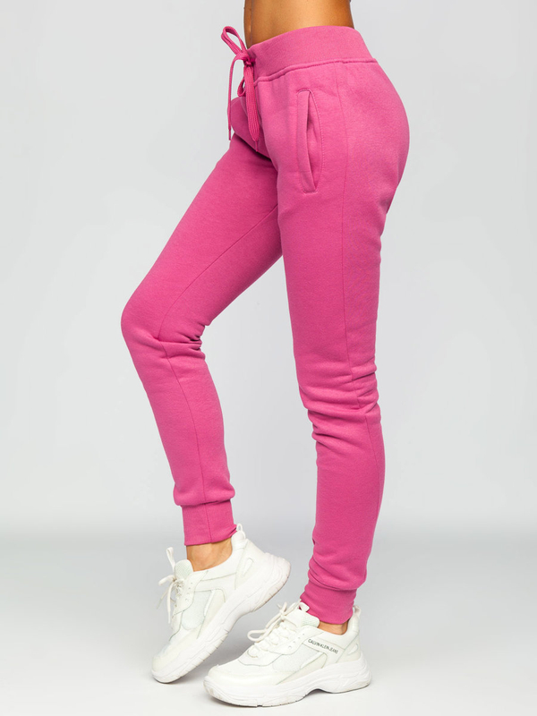 Pantaloni de trening dame roz-închis Bolf CK-01