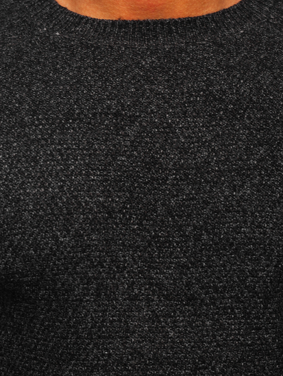 Pulover negru pentru bărbați Bolf H1810