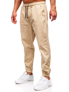 Pantaloni cargo joggers bej Bolf 001