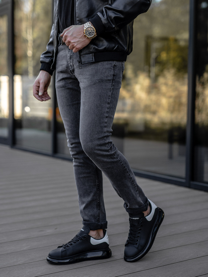 Blugi grafit slim fit Bolf 6597