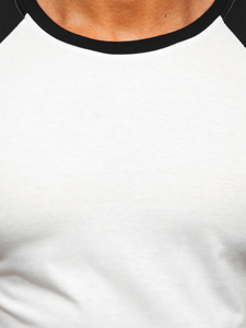 Tricou alb-negru Bolf 8T82