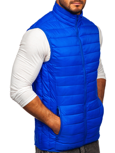 Vestă matlasata bărbati albastră Bolf LY32