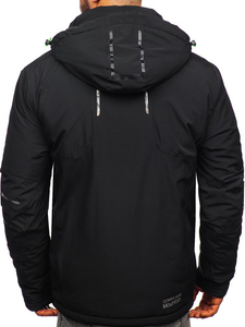 Geacă ski bărbați neagră-verde Bolf 1910