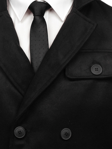 Palton de iarnă negru Bolf M3142