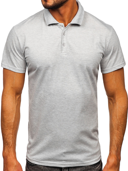 Tricou polo pentru bărbați gri Bolf 8T80