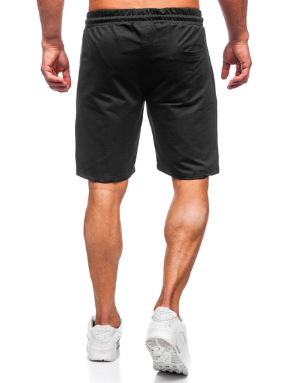 Pantaloni scurți de trening negru Bolf 192523