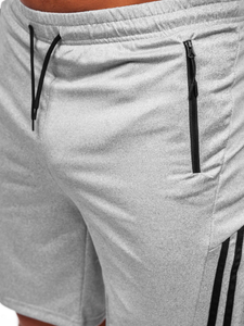 Pantaloni scurți de training gri Bolf 68057