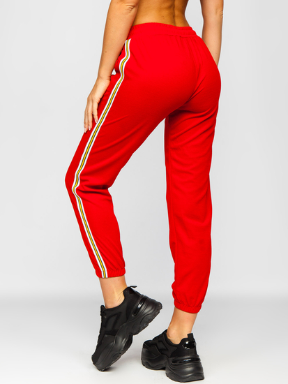Pantaloni de trening dame roșii Bolf YW01020B