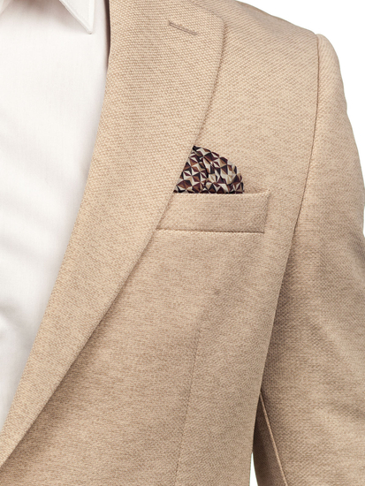 Sacou bărbătesc casual bej Bolf 24401