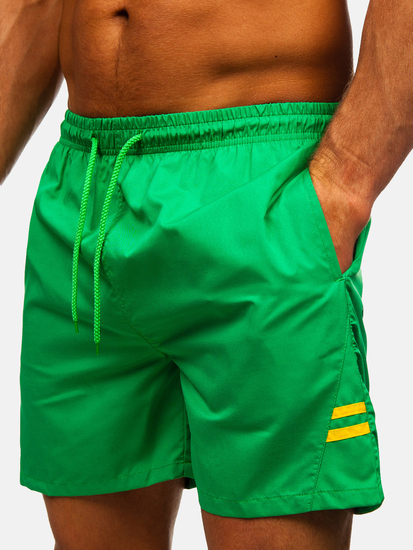 Pantaloni scurți de baie bărbătești verzi Bolf QD29