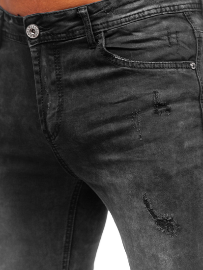 Blugi negri regular fit Bolf K10006-2