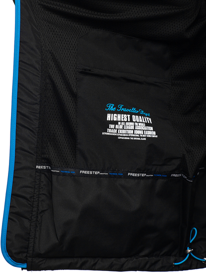 Geacă softshell neagră-albastră Bolf WX062