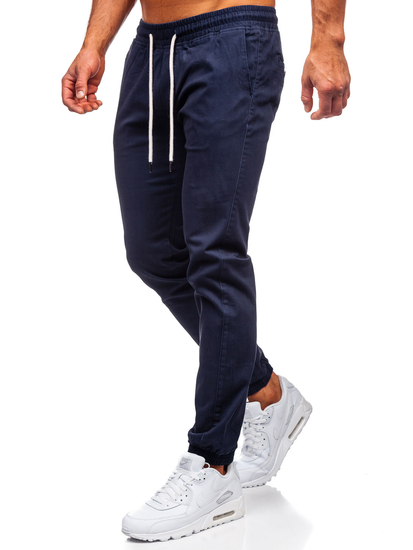 Pantaloni joggers bleumarin-închis Bolf 1145