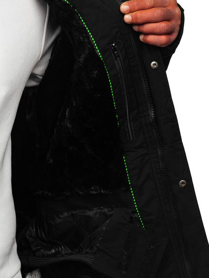 Geacă de ski sport negru-verde Bolf 7097