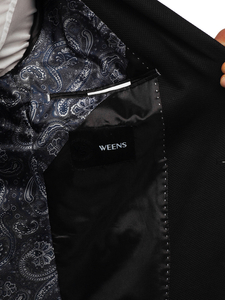 Jachetă elegantă bărbătească neagră Bolf 05