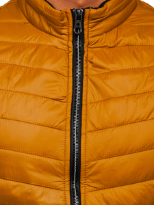 Vestă camel cu glugă Bolf 7103