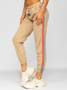 Pantaloni de trening dame bej Bolf YW01020
