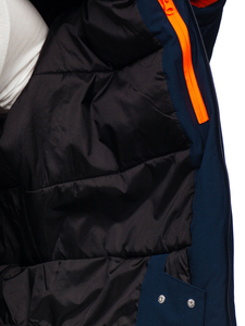 Geacă de iarnă sport bleumarin Bolf HH011